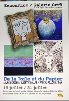 De la toile et du papier - galerie Art’9 - Périgueux