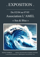 Exposition AMEL : « Sea & Blue » - Institut Hairbox Galerie d'Artistes - Rognes