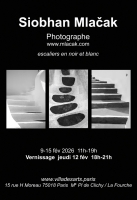 Escaliers en noir et blanc : Siobhan Mlacak La Ville A des Arts - Paris 18e