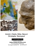 🎨 Annick L’Hostis, Gilles Barn & Christophe Desrayaud – Atelier d’Artistes des Portes du Sud – Issoire