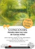 Concours de peinture dans les rues de Carsac-Aillac