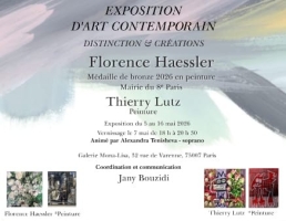 Florence Haessler et Thierry Lutz Galerie Mona Lisa - Paris 7e