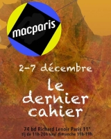 MACPARIS - LE DERNIER CAHIER - PARIS