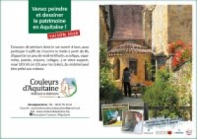 Concours des peintres dans la rue (Dordogne)