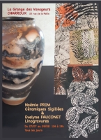 Exposition Collective Céramiques et Linogravures - La Grange des Voyageurs - Charroux