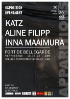 Exposition Aline Filipp , Inna Maaimura , Katz au fort de Bellegarde - Le Perthus