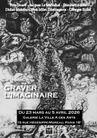 » GRAVER L’IMAGINAIRE « - La Ville a des Arts, Rue Hégésippe-Moreau, Paris, France