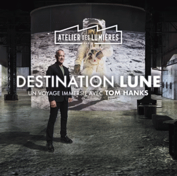 Destination Lune : un voyage immersif avec Tom Hanks - Atelier des Lumières - Paris 11e