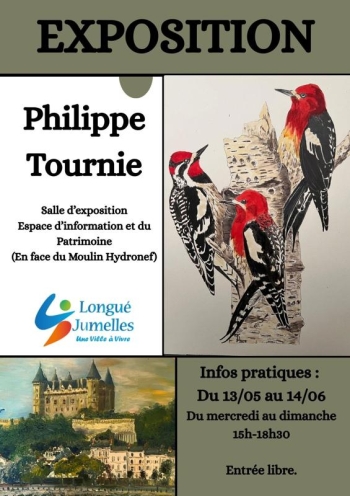 Exposition de peinture – Philippe Tournié - Espace d’Information et du Patrimoine 49160 Longué-Jumelles