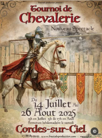 Tournois de chevalerie -  Cordes sur Ciel