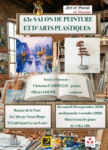 43e Salon de peinture et d’arts plastiques – Manoir de la Tour – Saint-Cyr-sur-Loire