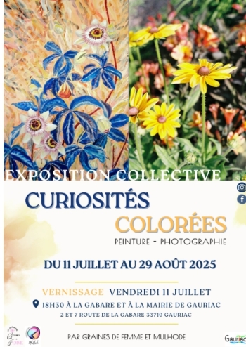 Curiosités colorées, peinture et photographie - La Gabare Gauriac