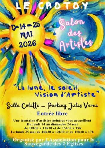 Salon des Artiste - La lune le soleil - Salle Colette - Médiathèque 80550 Le Crotoy