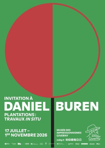 Invitation à Daniel Buren. Plantations, travaux in situ Musée des Impressionnismes - Giverny