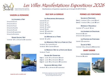 LES ARTS Ô SOLEIL - année 2026