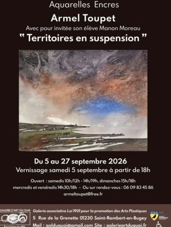 Territoires en suspension – Galerie d’Art du Quai – Saint-Rambert-en-Bugey