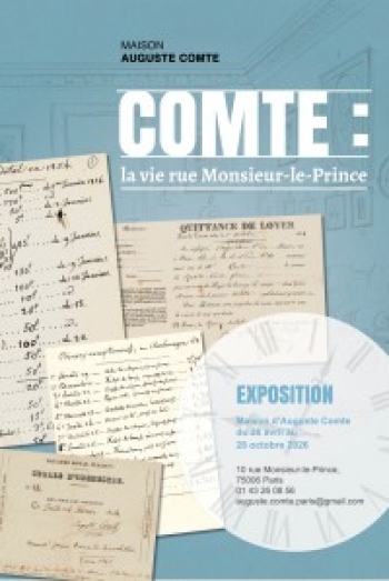 Comte : la vie rue Monsieur-le-Prince - Maison d'Auguste Comte - Paris 6e