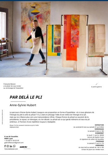 Anne-Sylvie Hubert - Par delà le pli