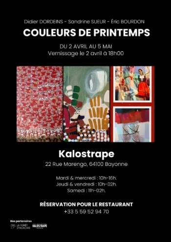 Exposition Collective Udaberriko koloreak – Couleurs de printemps - Kalostrape, Bayonne