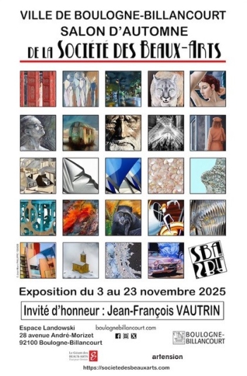EXPOSITION SALON D’AUTOMNE SBABB NOVEMBRE 2025 - BOULOGNE-BILLANCOURT