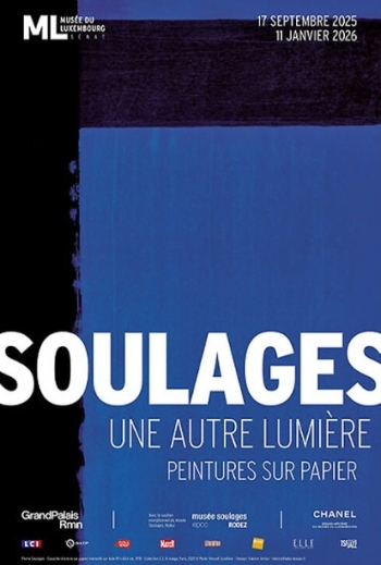 Soulages, une autre lumière. Peintures sur papier - Musée du Luxembourg - Paris