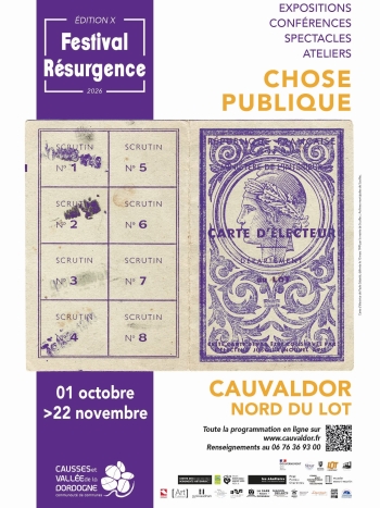 🎭 Festival Résurgence X – Chose publique – Cauvaldor (Lot)