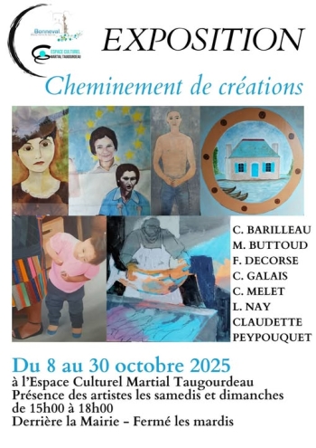 Cheminement de création - espace Taugourdeau Bonneval