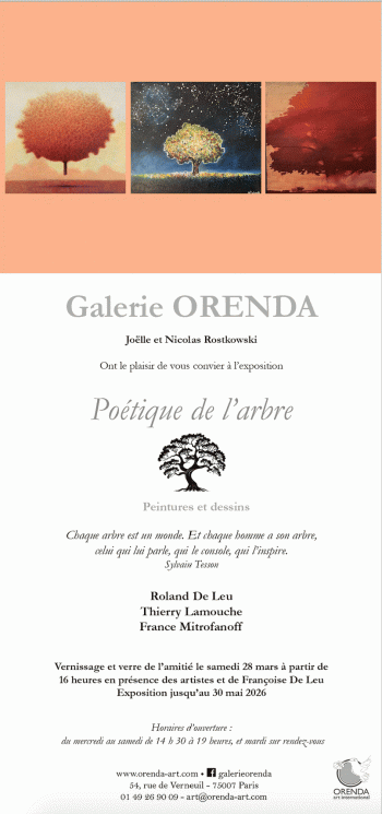 Poétique de L’Arbre : le rendez-vous des enchanteurs - Galerie Orenda - Paris 7e