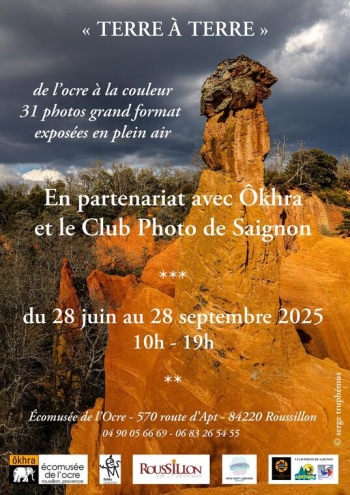 Terre à terre, de l'ocre à la couleur - Roussillon - Ôkhra