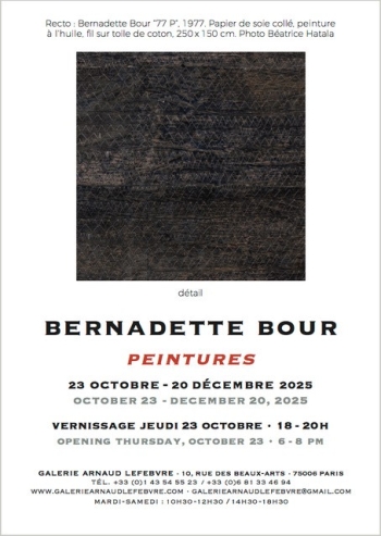 Bernadette Bour - Galerie Arnaud Lefebvre - Paris 6e