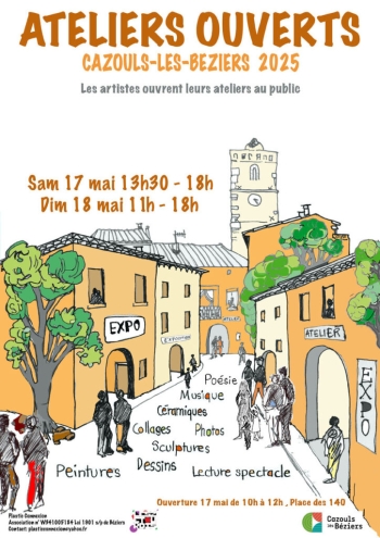 Cazouls les Béziers, Ateliers Ouverts 2025