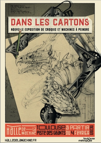 Dans les cartons: exposition de croquis et machines à peindre