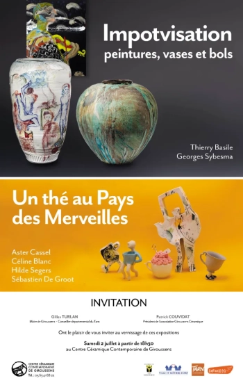 Impotvisation (peintures, vases et bols)