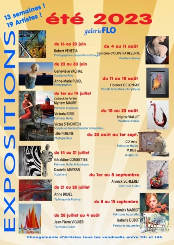 La Galerie Flo présente 19 artistes