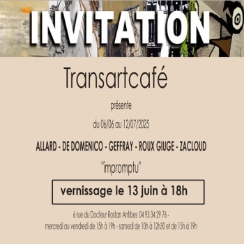 Expo au Transartcafé Arielle-Isabelle.