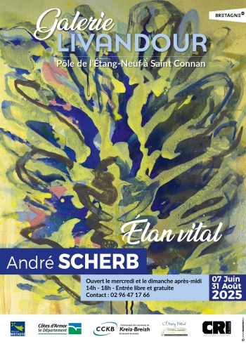 Exposition "Élan vital" d'André Scherb - Galerie Livandour - Musée de la résistance en Argoat